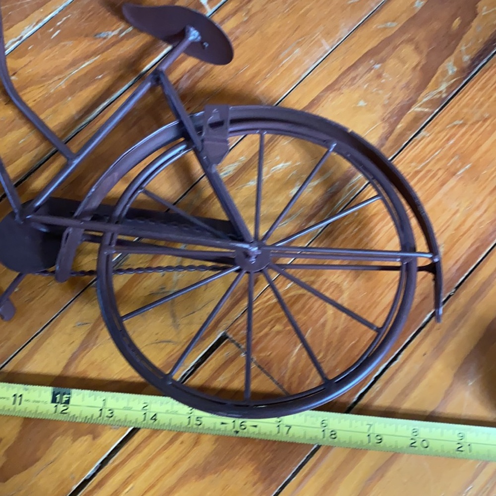 Metal decorative bicycle wall hanging - Picture 4 of 6